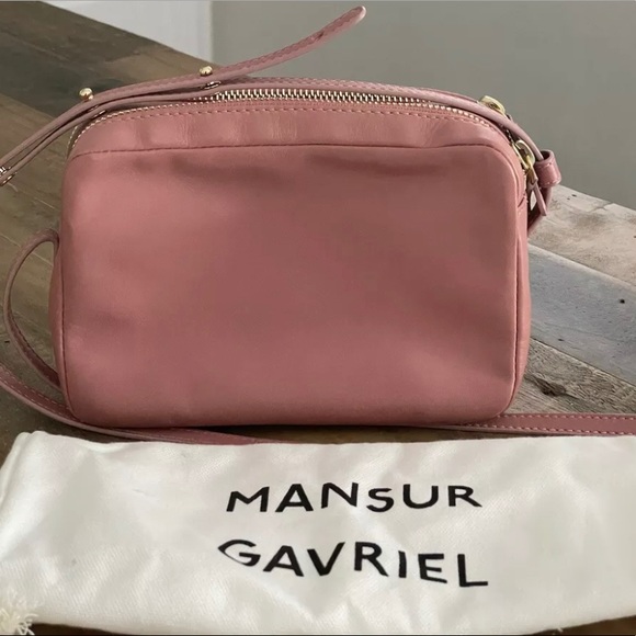 Mansur Gavriel Double Zip Crossbody Bag Pink - Picture 3 of 13